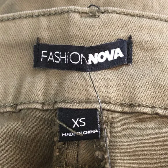 Fashion Nova Olive Green Cargo Ankle Pants - Picture 9 of 14